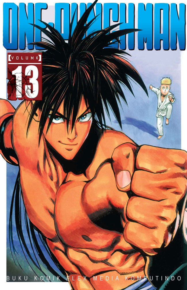 Gambar cover buku One Punch Man 13 dari penulis One & Yusuke Murata
