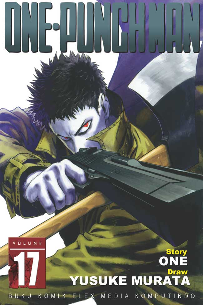 Gambar cover buku One Punch Man 17 dari penulis One & Yusuke Murata