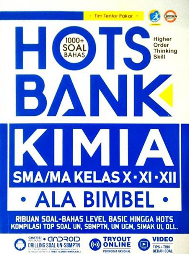 Gambar cover buku Hots Bank Kimia Ala Bimbel SMA/MA Kelas 10, 11, 12 dari penulis Tim Tentor Pakar