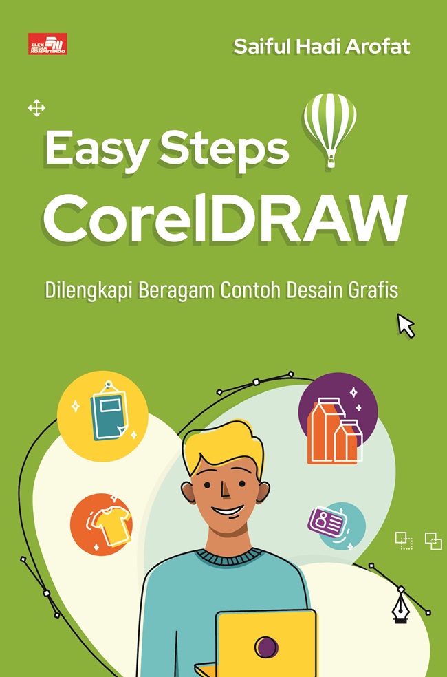 Gambar cover buku Easy Steps CorelDraw dari penulis Saiful Hadi Arofat