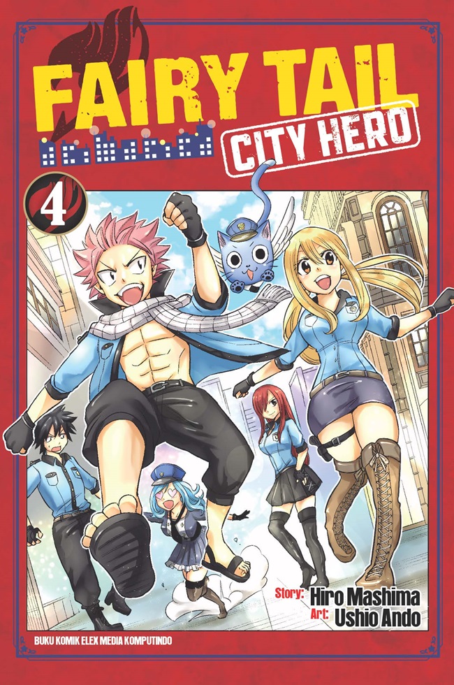 Gambar cover buku Fairy Tail City Hero 4 dari penulis Hiro Mashima