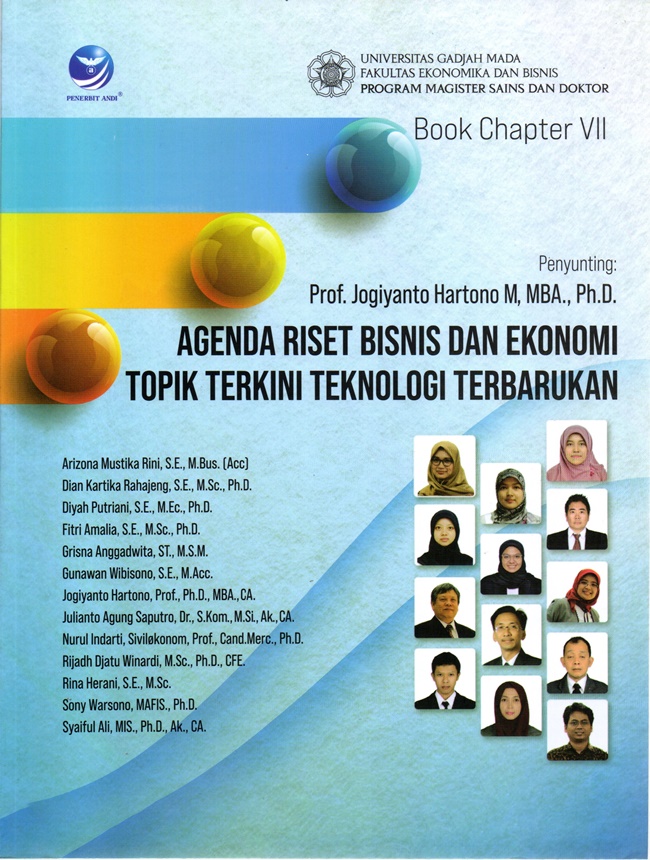 Gambar cover buku Agenda Riset Bisnis dan Ekonomi Topik Terkini Teknologi Terbarukan dari penulis Jogiyanto Hartono M., M.B.A., Ph.D., Prof.