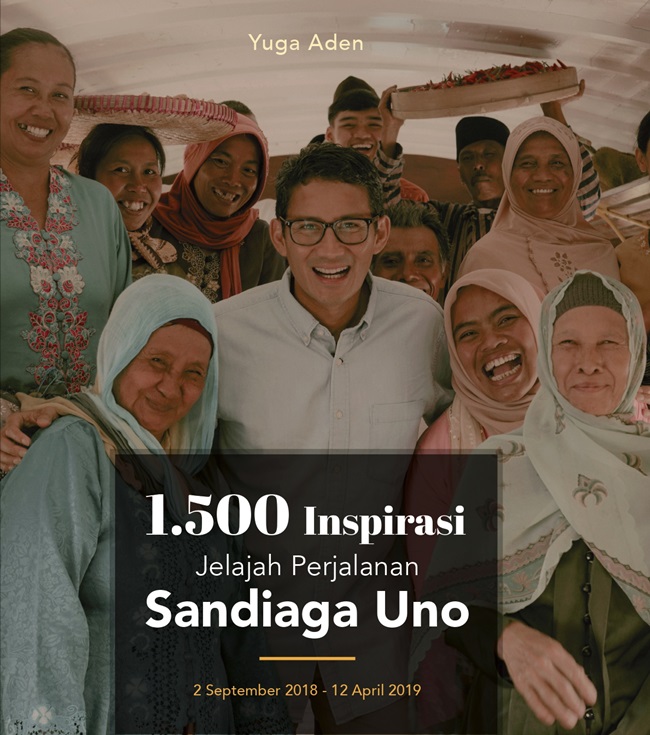 Gambar cover buku 1.500 Inspirasi: Jelajah Perjalanan Sandiaga Uno dari penulis Yuga Aden