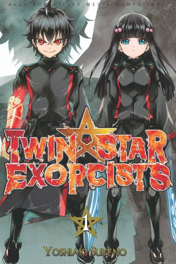 Gambar cover buku Twin Star Exorcists 1 dari penulis Yoshiaki Sukeno