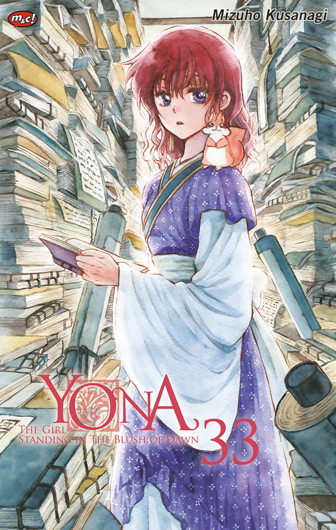 Gambar cover buku Yona, the Girl Standing in the Blush of Dawn 33 dari penulis Mizuho Kusanagi