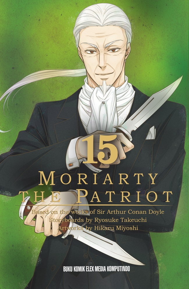 Gambar cover buku Moriarty the Patriot 15 dari penulis Miyoshi Hikaru