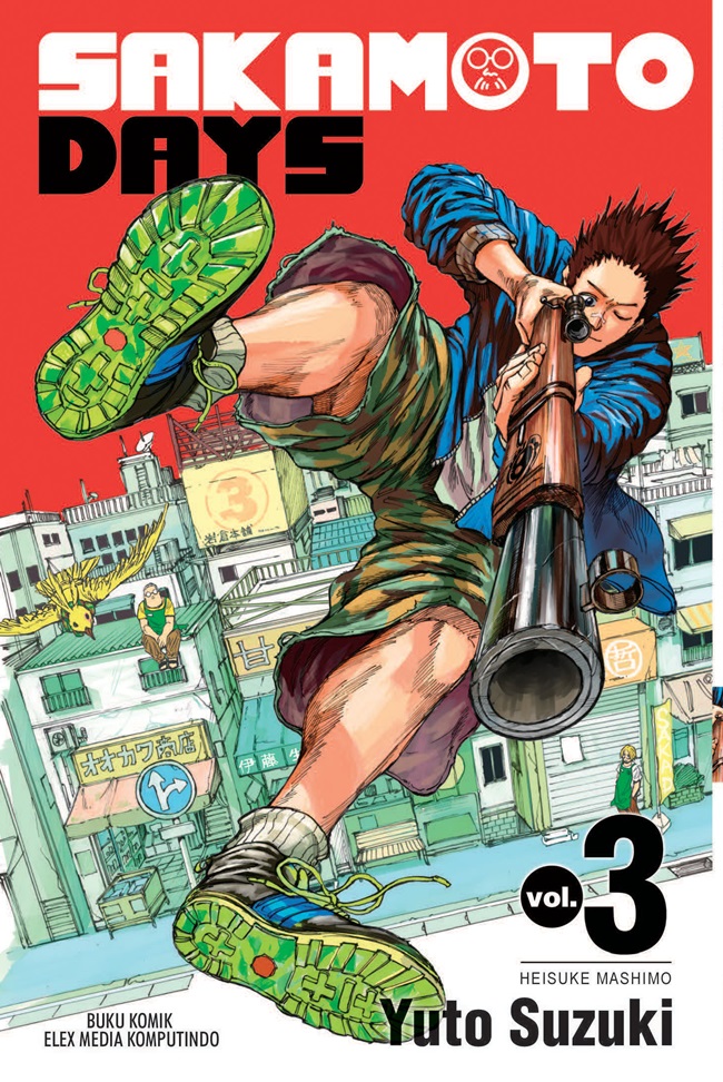 Gambar cover buku Sakamoto Days 03 dari penulis Yuto Suzuki