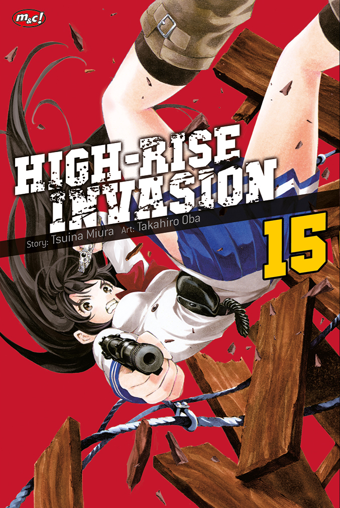 Gambar cover buku High Rise Invasion 15 dari penulis Tsuina Miura / Takahiro Oba