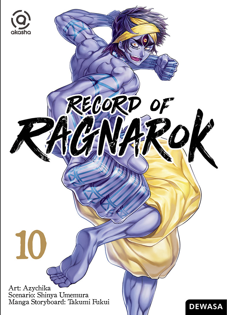 Gambar cover buku AKASHA : Record of Ragnarok 10 dari penulis AJI Chika, Shinya UMEMURA