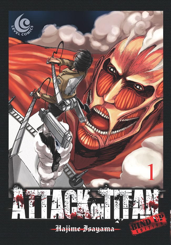 Gambar cover buku Level Comic: Attack On Titan Bind Up Edition 01 dari penulis HAJIME ISAYAMA